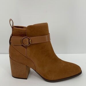 Vionic Tenley Boot Toffee tan brown shoe heel water repellent heel ankle 9.5